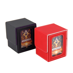 Boîte de rangement pour cartes <span class=keywords><strong>MTG</strong></span> moderne en cuir PU avec aimant puissant pour collection de cartes TCG - Product Image 1