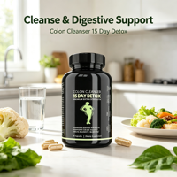 Capsules de nettoyage du côlon de 15 jours, 30 unités pour adultes - Soutien digestif et intestinal, amélioration de l'immunité et de la gestion de l'énergie