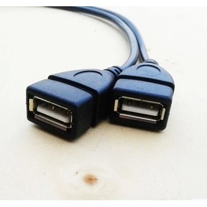 <b>Usb</b> Male To Dual Female <b>Adapter</b> Cable Extension Data Transfer Connector For Computer Peripheral Devices - Product Image 4