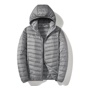 Men’s Lightweight Hooded Puffer Jacket Winter Outdoor Warm <b>Quilted</b> Down Jacket with Full Zip for Hiking Travel and Casual Wear - Product Image 1