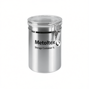 Metaltex <b>Storage</b> <b>Container</b> 1L Stainless Steel Airtight Food Jar <b>Kitchen</b> Use - Product Image 2