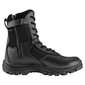 HBP01 Bottes tactiques d'été respirantes pour hommes, 8 pouces, avec fermeture éclair, système de semelle triple amortie et fermeture éclair latérale de bonne qualité - Product Image 1