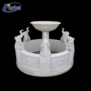 Fontaine en marbre personnalisée pour extérieur, jardin, parc urbain, sculpture simple, fontaine d'eau en pierre pour intérieur, sculpture de boules, statue - Product Image 5