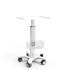 Carrito médico Xinsheng de aleación de aluminio con altura ajustable para equipos de endoscopia y ultrasonido - Product Image 3