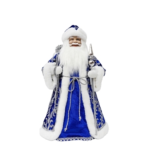 Año Nuevo <span class=keywords><strong>ruso</strong></span> Lujo Papá Noel Diseño personalizado Oro azul Reutilizable Ecológico Papá Moroz Bolsa de regalo Decoración interior Muñeca - Product Image 2