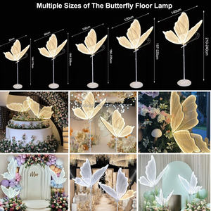 LEDA 2026 Nueva Decoración para Fiestas, Soporte de Mariposas con Múltiples Cabezas, Luces LED con Alas de Mariposa para Eventos de Boda - Product Image 5