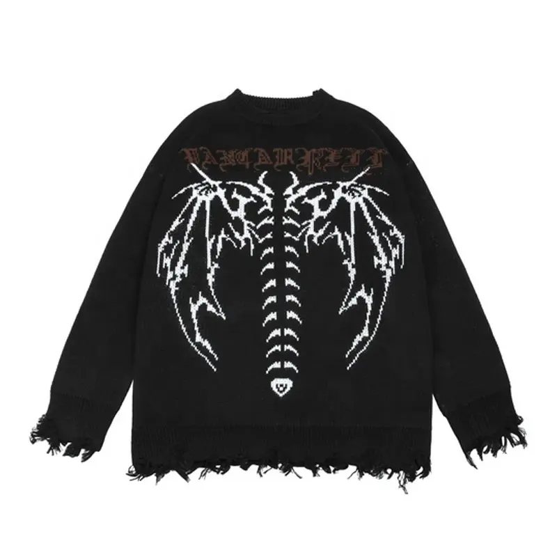 Logos Knitwear Oem 2022 Crew Neck Knitted Cotton Designer Long Sleeve Arrow Mohair Sweater Custom Men High Quality Sweaters