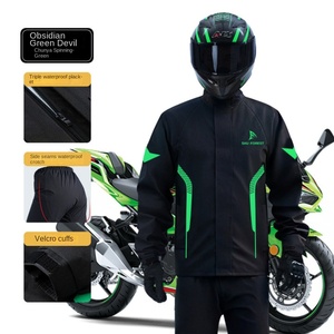 Conjunto de Impermeable para Motocicleta, para Hombre y Mujer, Protección Completa contra la Lluvia, Impermeable, para Viajes - Product Image 4