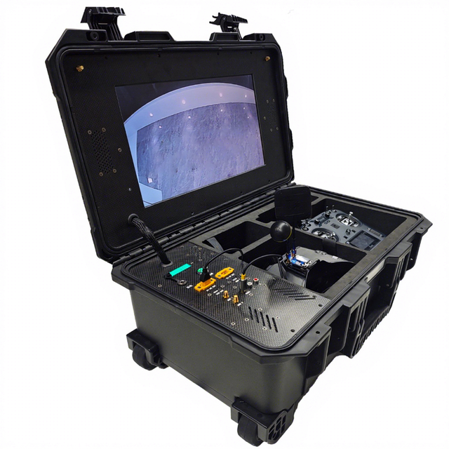 FPV Drone Mission case Video Screen Mounted Portable Ground Control System Goggler Remote Controller Battery Accessories