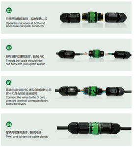 Ip68 Waterdichte Connector 2 <span class=keywords><strong>P</strong></span> Mannelijke Vrouwelijke Snelle Connector Met UV-Bestendig Nylon Voor Irrigatiesystemen En Landbouw - Product Image 5
