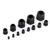 Nylon Presse-Étoupe Étanche IP68 Réglable 3-18mm TNP 3/4 TNP 1/2 PG13.5 PG11 PG9 PG7 (Noir)