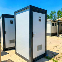 Cabine de toilettes préfabriquée portable à prix abordable, mini-abri de camping, douche, siège de toilette, toilettes à la turque, salle de bain mobile