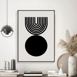 Özel toptan Boho soyut İskandinav oturma odası Minimalist tuval baskılar poster yapıt duvar tablosu tuval duvar sanatı baskılar