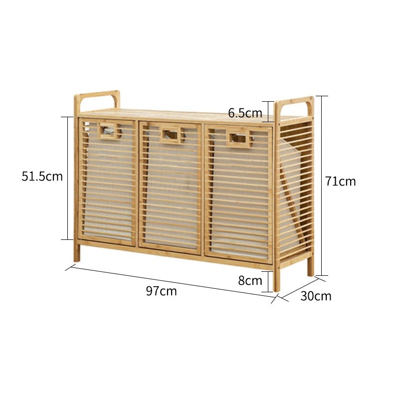 Commode à trois portes (type boîte de rangement