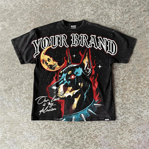 <span class=keywords><strong>T</strong></span>-<span class=keywords><strong>Shirt</strong></span> da Uomo Oversize di Alta Qualità in Stile Vintage e Streetwear, 100% Cotone con Stampa DTG e Trasferimento Termico - Product Image 2