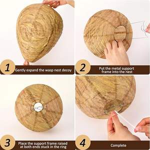 Nido de Avispas de Papel, Señuelo Colgante para Mantener Alejadas a las Avispas, Avispones y Guasános - Product Image 4