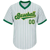 Hommes Jeunes Design Bouton Baseball Uniforme Club Personnalisé Blanc Baseball Jersey Brodé Point Équipe Logo Nom Numéro