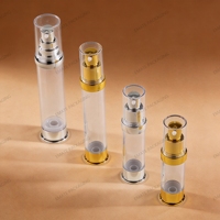 Prix usine RTS – Flacon pompe pulvérisateur sans air en plastique sans BPA, 10 ml, 15 ml, 20 ml, 30 ml, 1 oz, pour crème et lotion