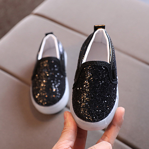 <span class=keywords><strong>Baskets</strong></span> légères antidérapantes à paillettes pour enfants, chaussures de planche décontractées à paillettes, couleur unie, nouvelle collection printemps 2023 - Product Image 5
