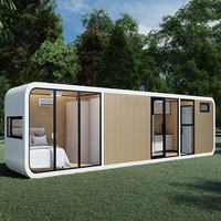 Casa Modular con Estructura de Acero, Techo Plegable, Invernadero con Vidrio Aislante Reforzado, Solárium, Cabaña Tipo Apple