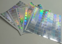 Etiquetas Adhesivas Personalizadas de Plata y Oro, Material PET, para Regalos y Juguetes de Fiesta, Holográficas, Resistentes al Agua, Anti-falsificación
