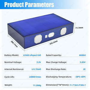 Batteries lithium-ion Starmax 3.2V 668Ah 628Ah 314Ah 280Ah, cellules de batterie prismatiques rechargeables, batterie de stockage solaire - Product Image 2