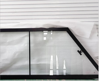 Nouvelle caravane de loisirs 2025 noire et blanche, bateau de plaisance, yacht, caravane, fenêtre en alliage d'aluminium, verre feuilleté, taille personnalisable