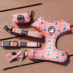OKEYPETS Großhandel Custom Logo Stilvolle Neopren Hunde geschirr Verstellbare Polyester Sublimation Hund Haustier geschirr - Product Image 6
