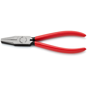 KNIPEX 20 01 180 Alicates de mecánico con puntas rectas y planas recubiertas de resina sintética atramentizada negra 180 mm - Product Image 1