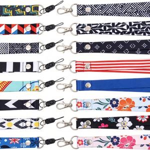 Custom <b>Polyester</b> Nylon <b>Lanyard</b> with logo Exhibition Work Card Factory Heat Transfer Printing Hanging Rope - Product Image 1