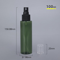 Flacon pulvérisateur vide en plastique transparent blanc ambré PET 30ml 50ml 100ml 120ml pour emballage cosmétique