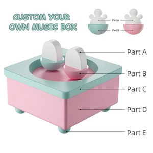 Boîte à musique rotative <span class=keywords><strong>La</strong></span> Doyee <span class=keywords><strong>Giraffe</strong></span> avec logo personnalisé, aimant, mélodie d'amis, artisanat, jouet pour enfants - Product Image 3