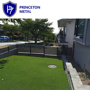Nhôm Vườn Hàng Rào Xây Dựng Accordion Hàng Rào Với Hàng Rào Bê Tông Bài Viết - Product Image 5