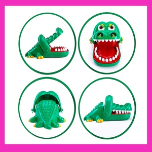 KK חדש 8.4 אינץ' משחקי צעצועי שיני תנין גדולים לילדים, משחקי רופא שיניים אצבע נושכת תנין, צעצוע משחק שיני תנין מצחיק - Product Image 3