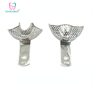 Bandeja Manual para Instrumentos Dentales de Acero Inoxidable 304, Bandeja de Impresión Plateada Blanca de Alta Calidad para Uso en Clínicas Dentales - Product Image 6