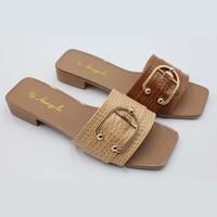 Mules d'été de luxe pour femme, nouveau design unique, sandales à talon, chaussures tendance et durables