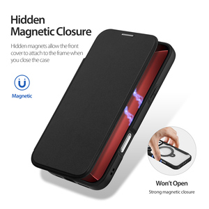เคสโทรศัพท์แบบแม่เหล็กใส่การ์ดได้ เหมาะสำหรับ iPhone 18promax/ 17promax พร้อมขาตั้ง เคสหนังแบบพับได้สำหรับธุรกิจ - Product Image 2