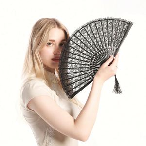 Éventail en bambou personnalisé de 33 cm, pliable, avec décoration peinte, idéal pour la danse, les fêtes, la promotion musicale, les souvenirs - Product Image 5
