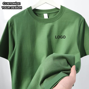 เสื้อยืดคอตตอนโอเวอร์ไซส์สำหรับผู้ชาย พิมพ์ลายตามสั่ง ลายเรียบ แขนสั้น คอกลม สไตล์ลำลอง ความยาวพิเศษ - Product Image 2