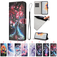 Étui portefeuille en cuir PU motif papillon floral pour Infinix Hot 70 60i 60 Pro Plus 4G Smart 20 NOTE Edge 5G 10 Plus avec support et rabat