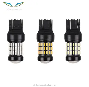 T20 7440 22W PY21W 1156 BA15S T25 3157 1.8A 144SMD 3014 רכב LED פלאש אור נורות אוטומטי הפוך גיבוי הפעל אות אור