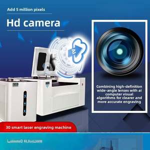 Machine de gravure automatique intelligente haute définition pour bureau, impression 3D DIY pour acrylique, bois, IA, DXF, verre, plastique - Nouveau CO2 MDF PLS - Product Image 4