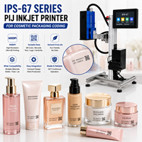Impresora de Inyección de Tinta PIJ Serie IPS-67 para Envases Cosméticos, Botellas, Tubos y Frascos, Impresión de Códigos QR, Número de Lote y Datos Variables