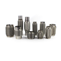 Selang Fleksibel Knalpot OEM Anti-Karat 1,5" hingga 4 inci, Kopling Pipa Fleksibel Knalpot Custom, Pipa Fleksibel Knalpot Stainless Steel