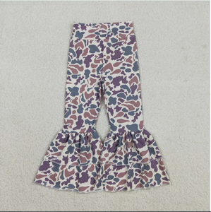 กางเกงโยคะขาบานพิมพ์ลาย 4 สีสำหรับเด็กผู้หญิง ชุดเซ็ตสำหรับพี่น้อง - Product Image 4