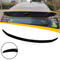 Haosheng — accessoires de voiture en Fiber de carbone ABS, becquet d'aile arrière, décoration artisanale de bonne qualité, pour Hyundai Elantra 2020