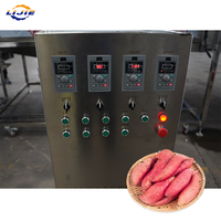 Nouvelle Ligne de Production Professionnelle en Acier Inoxydable pour le Lavage, la Découpe et le Séchage des Patates Douces, avec Contrôle PLC, Moteur, Pompe et Engrenage |   Doux