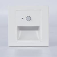 Lampe murale LED encastrée pour escalier intérieur avec détecteur de mouvement