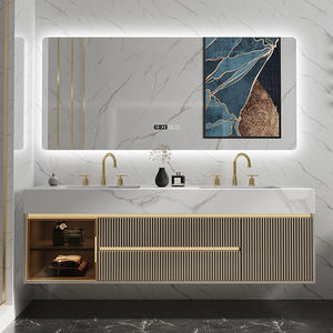 אמבט יוקרה בסגנון אירופאי יהירות עם קרמי אור רכוב קיר קרמיים לא ארון אמבטיה פלסטיק - Product Image 3