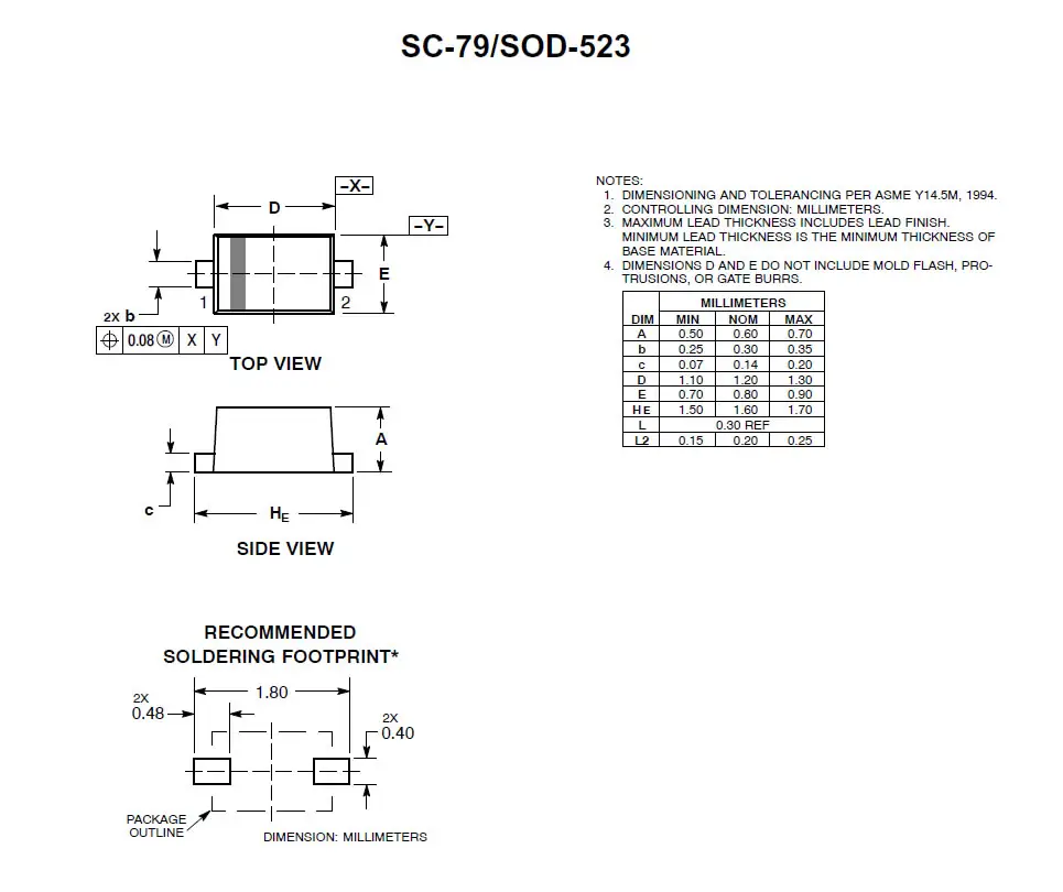 MCIGICM SOD-523 0603 Diodo Zener 200mW Montaje en superficie MM5Z33 33V Diodos Zener